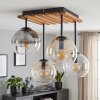 Koyoto 4-lichts plafondlamp met globe kappen voor eetkamer en woonkamer