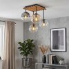 Koyoto 4-lichts plafondlamp met globe kappen voor eetkamer en woonkamer
