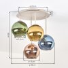 Koyoto plafondlamp bolvormig 4-lichts, ronde plafondverlichting Ø 38 cm