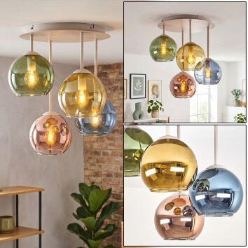Koyoto plafondlamp bolvormig 4-lichts, ronde plafondverlichting Ø 38 cm