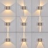LED Wandlamp voor buiten Tamarin met zandkleur, bewegingsmelder, 3000 Kelvin warmwit, IP54