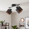 Alsen plafondspot 2-lichts met draaibare spots en geometrisch lichtpatroon