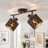 Alsen plafondspot 2-lichts met draaibare spots en geometrisch lichtpatroon