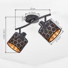 Alsen plafondspot 2-lichts met draaibare spots en geometrisch lichtpatroon