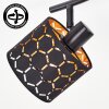 Alsen plafondspot 2-lichts met draaibare spots en geometrisch lichtpatroon
