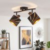 Alsen retro plafondspot 2-lichts met draaibare spotkoppen voor woonkamer