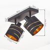 Alsen vintage plafondspot 2 lampen met draaibare en zwenkbare spots, woonkamer