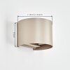 Tamarin LED buitenwandlamp up down, ronde wandlamp voor tuin en terras