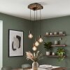 Boho Cluster hanglamp Avestruz, 4 zichtbare E27-fittingen, verstelbaar bij montage