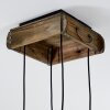 Boho Cluster hanglamp Avestruz, 4 zichtbare E27-fittingen, verstelbaar bij montage