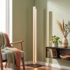 LED staande lamp Inzino met rechthoekig houtlookpaneel, 3000 Kelvin warmwit en 2400 lumen