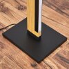 LED staande lamp Inzino met rechthoekig houtlookpaneel, 3000 Kelvin warmwit en 2400 lumen