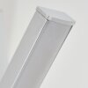 LED staande lamp Velix met gedraaide X-vorm, witte lichtstrips, 3000 Kelvin warmwit