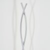 LED staande lamp Velix met gedraaide X-vorm, witte lichtstrips, 3000 Kelvin warmwit