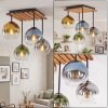 Koyoto 4-lichts E14 plafondlamp met bolvormige kappen, retro boho stijl
