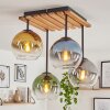 Koyoto 4-lichts E14 plafondlamp met bolvormige kappen, retro boho stijl