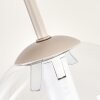 Moderne Kogellamp Gastor met 4 heldere glazen bollen, zandkleurig metaal, ø 15 cm