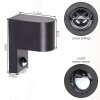 Wandlamp voor buiten Kingstown, 2-delige set met halfronde kap, bewegingsmelder