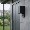 Moderne wandlamp voor buiten Kingstown met omhoog en omlaag en bewegingssensor voor de entree