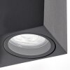 Wandlamp voor buiten Kingstown, set van 2 met hoekige behuizing en bewegingssensor
