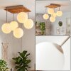 Gastor 5-lichts plafondlamp met bollen E14, lamellenplaat voor woonkamer