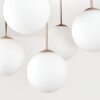 Gastor 5-lichts plafondlamp met bollen E14, lamellenplaat voor woonkamer