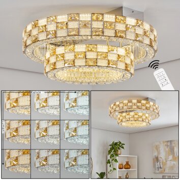 Seloria LED plafondlamp met afstandsbediening, rond ø 61 cm, moderne ringlook