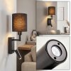 Turil LED wandlamp met leeslamp, draaibare lampkop en aan/uit-schakelaar