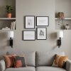 LED-wandleeslamp Turil als 2-delige set met witte kap, draaibare leesarm, 3000 Kelvin warmwit