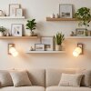 Alvorn verstelbare wandlamp voor woonkamer, E27, Scandinavisch, set van 2