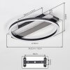 Kordex LED plafondlamp voor woonkamer en eetkamer, modern met ovale ringvorm