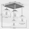 Koyoto 4-lichts plafondlamp met bolkappen, E14, retro boho voor woonkamer