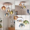 Gastor plafondlamp met bolvormige kappen, 4-lichts rond ø 38 cm, E14