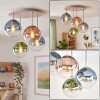 Gastor bolvormige plafondlamp, 4-lichts retro E14, ø 38 cm
