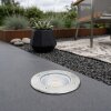 Inbouw armatuur Lemok, vlak en rond met helder glas, IP67 voor terras en balkon