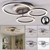 Kordex LED plafondlamp met 3 lichtringen, draaibare moderne plafondverlichting