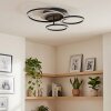 LED-plafondlamp Kordex met 3 overlappende lichtkringen, draaibaar, 4000 Kelvin neutraalwit