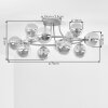 Chehalis 12-lichts plafondlamp bolvormig Ø 76 cm modern retro vintage