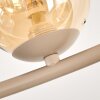 Chehalis 12-lichts plafondlamp met bolkappen, retro modern, rond ø 76 cm, G9