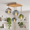 Gastor 4-lichts plafondlamp met bolkappen, E14, retrostijl voor woonkamer