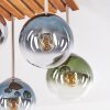 Gastor 4-lichts plafondlamp met bolkappen, E14, retrostijl voor woonkamer