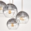 Koyoto 4-lichts plafondlamp met bolkappen Ø 38 cm modern retro voor eetkamer
