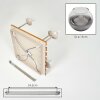 Koyoto plafondlamp 5-lichts met bolkappen E14, boho retro eetkamerlamp