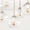 Koyoto 5-lichts plafondlamp met bolkappen, E14 voor woonkamer en eetkamer