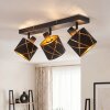 Opatija moderne plafondlamp met 3 verstelbare spots, E14, grafisch lijnpatroon