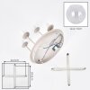 Koyoto plafondlamp rond Ø 38 cm, 4-lichts met bolvormige kappen, retro