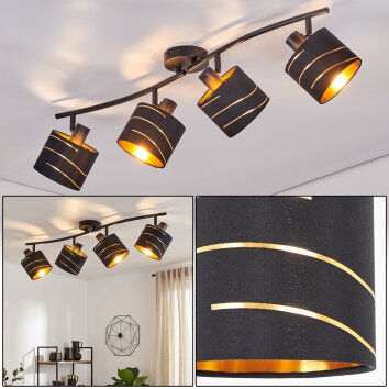 Alsen plafondlamp 4-lichts, verstelbare plafondspot met sleufdesign