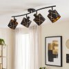 Opatija plafondlamp 4 spots met draaibare koppen en grafisch lijnpatroon