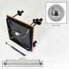 Gastor plafondlamp 5-lichts met hangende globe-schermen, E14, 43 cm hoog