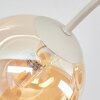 Chehalis retro 6-lichts plafondlamp met bolkappen, G9, ø 58 cm, voor woonkamer